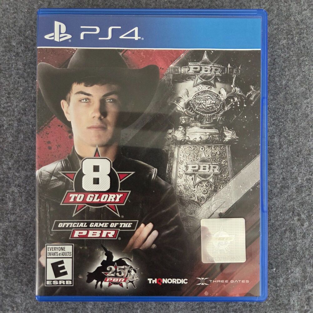 8 to Glory Official PBR Game PS4 Complete CIB Bull Riding